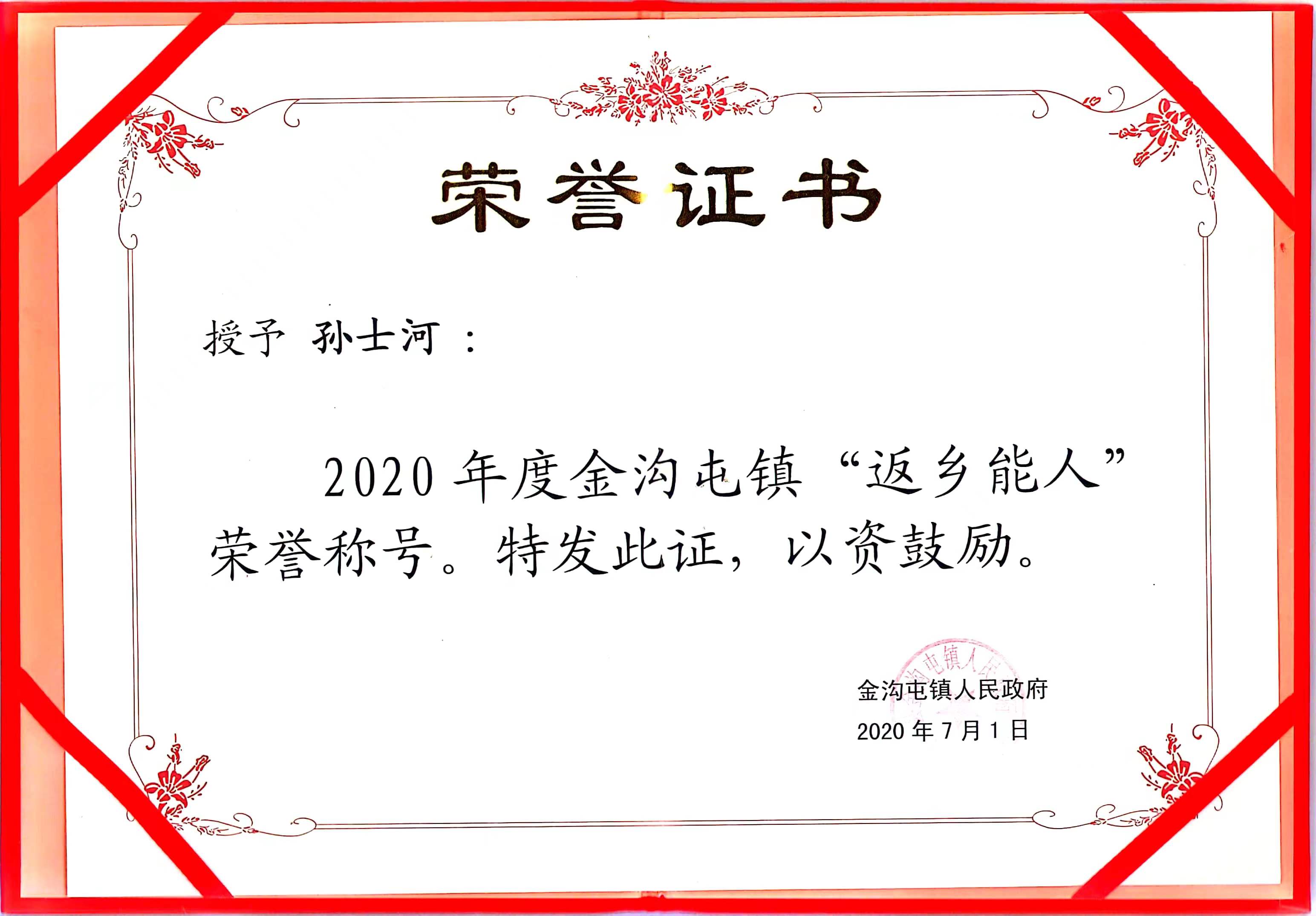 2020年返乡创业